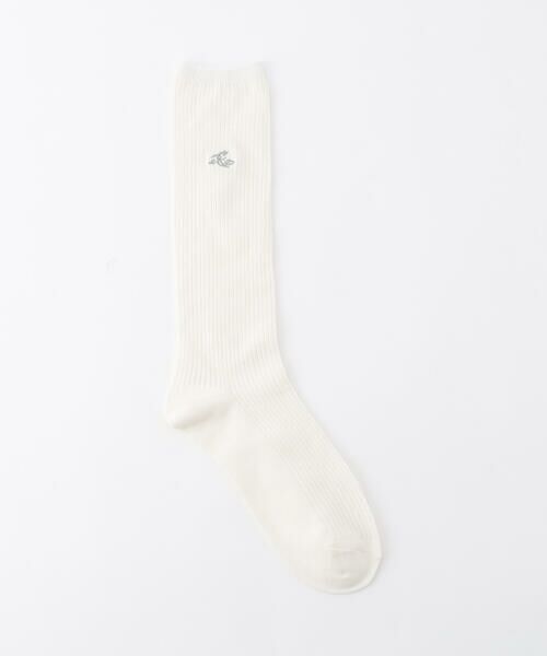 COMME CA ISM / コムサイズム ソックス | ロゴ刺繍 ミドル丈リブソックス | 詳細2