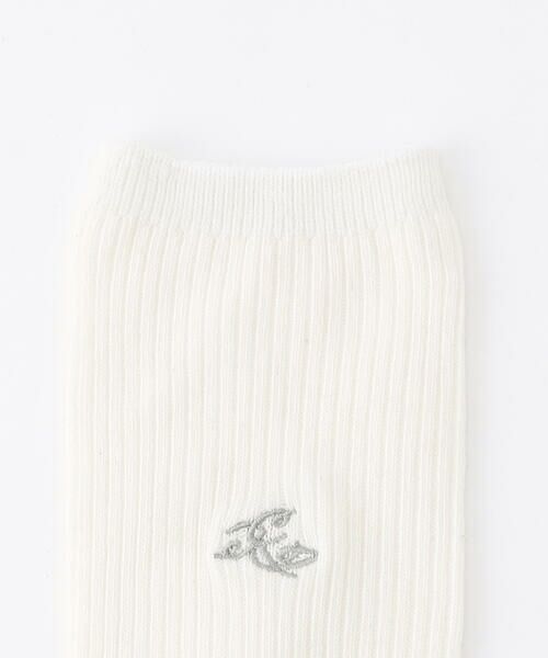 COMME CA ISM / コムサイズム ソックス | ロゴ刺繍 ミドル丈リブソックス | 詳細3