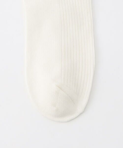COMME CA ISM / コムサイズム ソックス | ロゴ刺繍 ミドル丈リブソックス | 詳細5