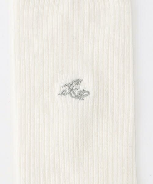 COMME CA ISM / コムサイズム ソックス | ロゴ刺繍 ミドル丈リブソックス | 詳細6