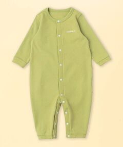 COMME CA ISM / コムサイズム ロンパース | “にっぽんの色”おしりパッチ長袖ツーウェイオール