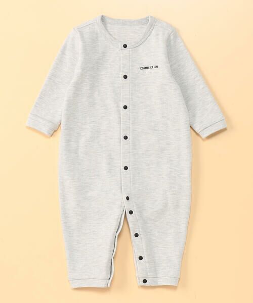 COMME CA ISM / コムサイズム ロンパース | “にっぽんの色”おしりパッチ長袖ツーウェイオール（雲母色(オートミール)）