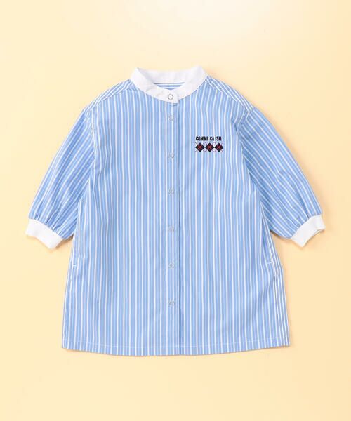 COMME CA ISM / コムサイズム ベビー・キッズグッズ | ストライプワンピース(ベビーサイズ)（サックス）