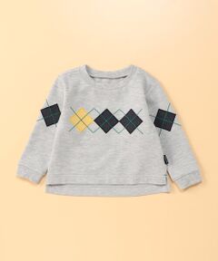 COMME CA ISM / コムサイズム ベビー・キッズグッズ | アーガイル長袖Tシャツ(ベビーサイズ)