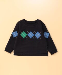 COMME CA ISM / コムサイズム ベビー・キッズグッズ | アーガイル長袖Tシャツ(ベビーサイズ)