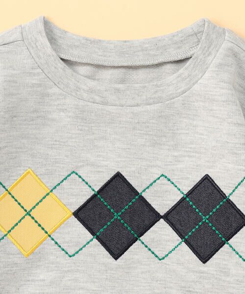 COMME CA ISM / コムサイズム ベビー・キッズグッズ | アーガイル長袖Tシャツ(ベビーサイズ) | 詳細2