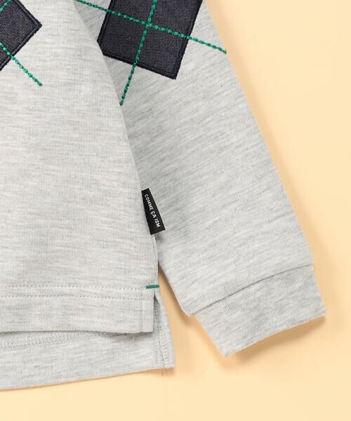 COMME CA ISM / コムサイズム ベビー・キッズグッズ | アーガイル長袖Tシャツ(ベビーサイズ) | 詳細3
