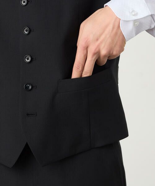 COMME CA ISM / コムサイズム セットアップ | 【セットアップ対応】ポリエステル ウール トロピカル ベスト | 詳細9