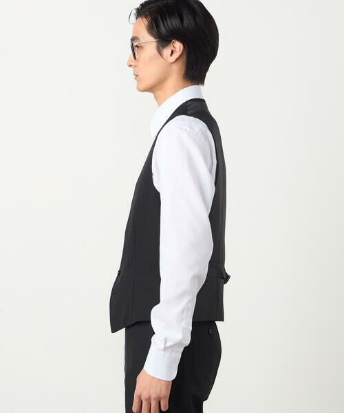 COMME CA ISM / コムサイズム セットアップ | 【セットアップ対応】ポリエステル ウール トロピカル ベスト | 詳細4