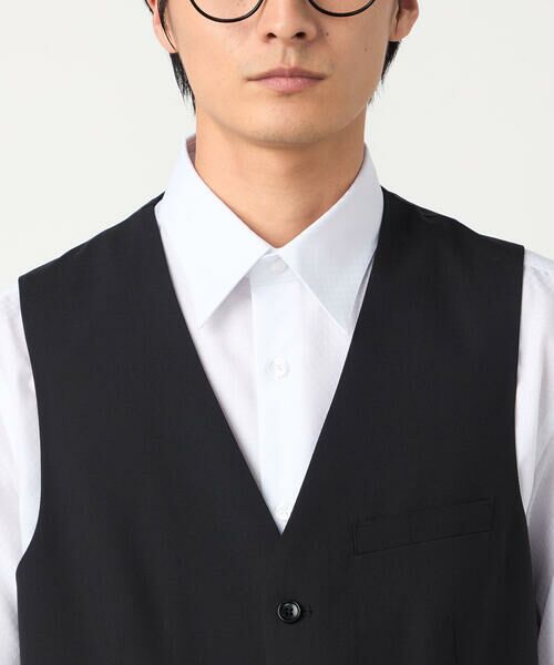 COMME CA ISM / コムサイズム セットアップ | 【セットアップ対応】ポリエステル ウール トロピカル ベスト | 詳細6