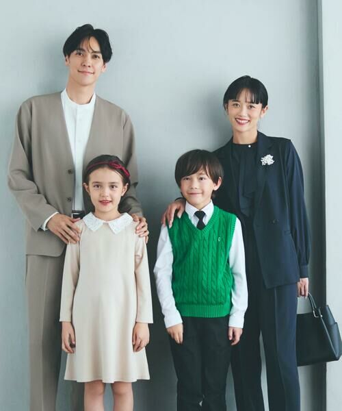 COMME CA ISM / コムサイズム ノーカラージャケット | 【セットアップ対応】ポリエステル レーヨン ストレッチツイル ノーカラージャケット | 詳細17