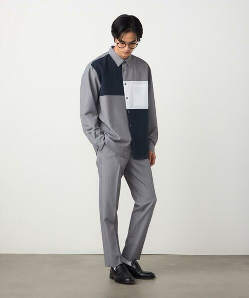 COMME CA ISM / コムサイズム スラックス・ドレスパンツ | 【セットアップ対応】ポリエステル レーヨン ストレッチツイル テーパードスラックス | 詳細2