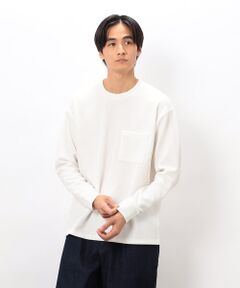 COMME CA ISM / コムサイズム Tシャツ | 膨れジャカード 長袖Tシャツ