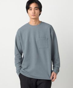 COMME CA ISM / コムサイズム Tシャツ | 膨れジャカード 長袖Tシャツ