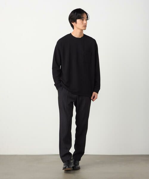 COMME CA ISM / コムサイズム Tシャツ | 膨れジャカード 長袖Tシャツ | 詳細13