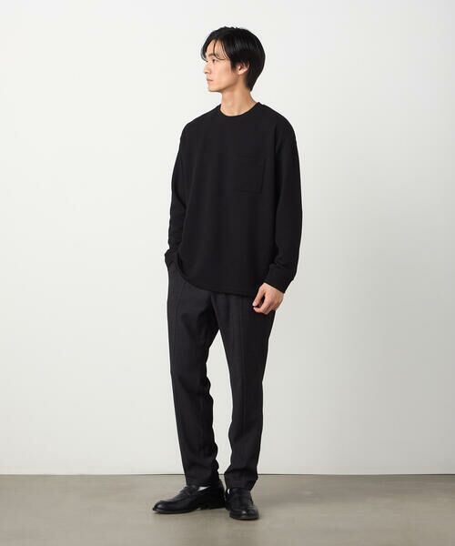 COMME CA ISM / コムサイズム Tシャツ | 膨れジャカード 長袖Tシャツ | 詳細14