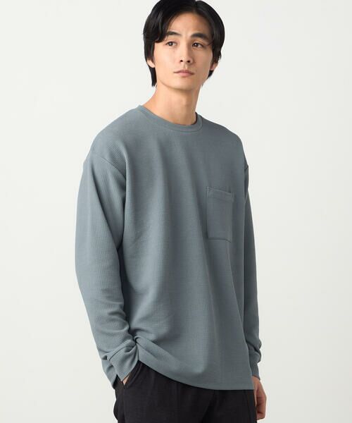 COMME CA ISM / コムサイズム Tシャツ | 膨れジャカード 長袖Tシャツ | 詳細23