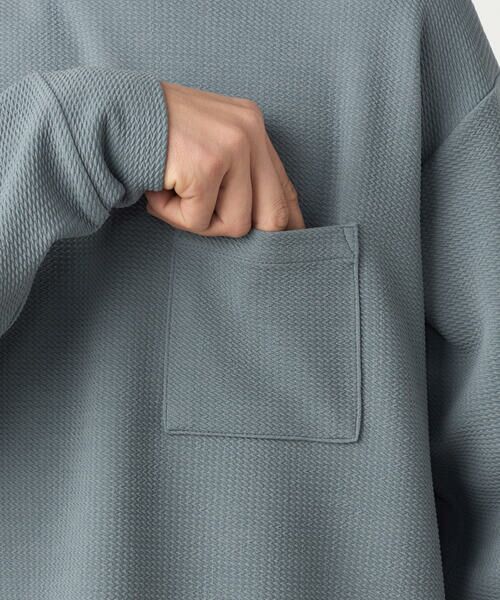 COMME CA ISM / コムサイズム Tシャツ | 膨れジャカード 長袖Tシャツ | 詳細28