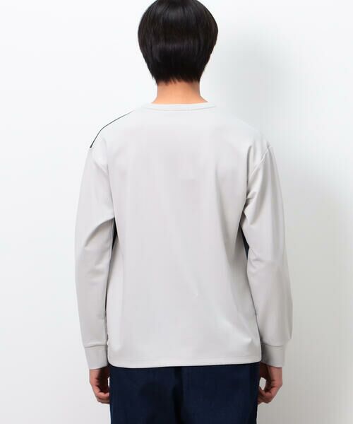 COMME CA ISM / コムサイズム Tシャツ | ストレッチポンチ×ワッフル ブロッキング 長袖Ｔシャツ | 詳細12