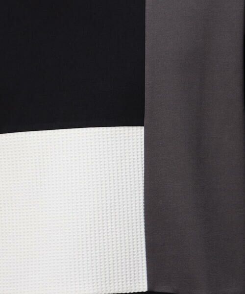 COMME CA ISM / コムサイズム Tシャツ | ストレッチポンチ×ワッフル ブロッキング 長袖Ｔシャツ | 詳細20