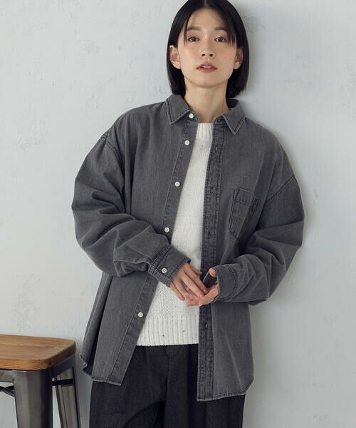 COMME CA ISM / コムサイズム シャツ・ブラウス | デニムビックシャツ | 詳細5