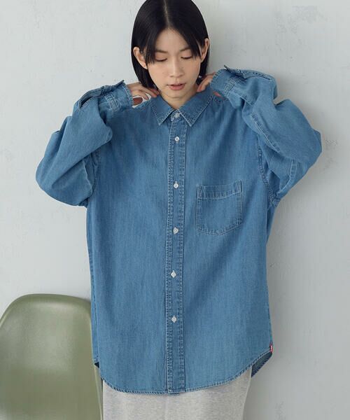 COMME CA ISM / コムサイズム シャツ・ブラウス | デニムビックシャツ | 詳細8