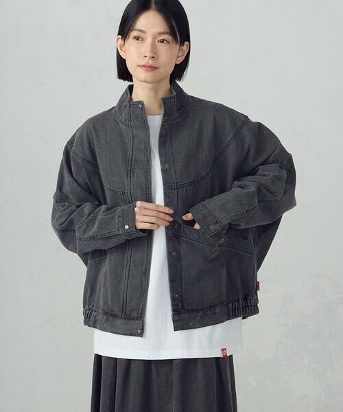 COMME CA ISM / コムサイズム Gジャン・デニムジャケット | デニムブルゾン / セットアップ対応（グレー）