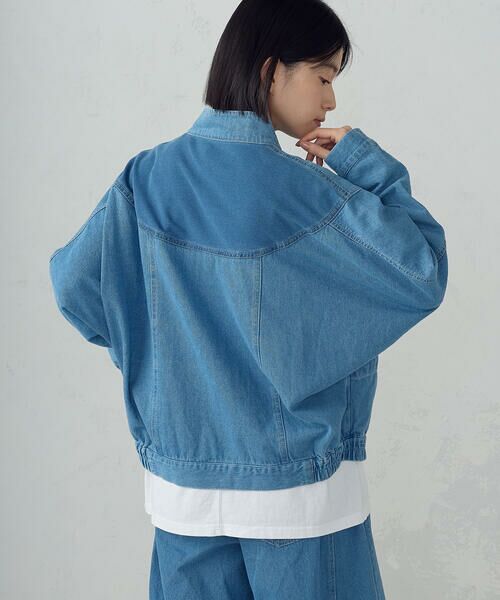 COMME CA ISM / コムサイズム Gジャン・デニムジャケット | デニムブルゾン / セットアップ対応 | 詳細10