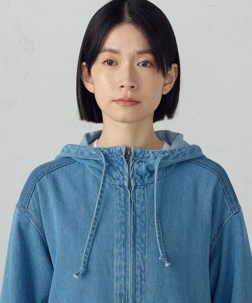 COMME CA ISM / コムサイズム ロング・マキシ丈ワンピース | デニムパーカーワンピース / セットアップ対応 | 詳細11