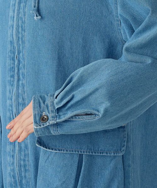 COMME CA ISM / コムサイズム ロング・マキシ丈ワンピース | デニムパーカーワンピース / セットアップ対応 | 詳細12