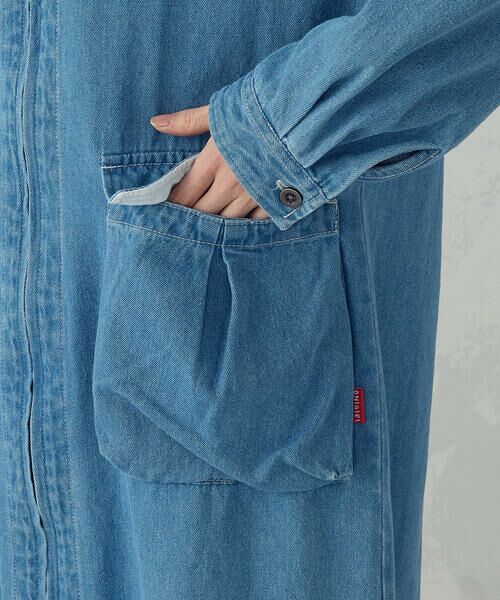 COMME CA ISM / コムサイズム ロング・マキシ丈ワンピース | デニムパーカーワンピース / セットアップ対応 | 詳細13
