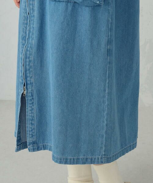 COMME CA ISM / コムサイズム ロング・マキシ丈ワンピース | デニムパーカーワンピース / セットアップ対応 | 詳細14