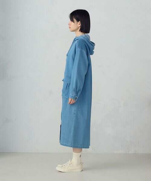 COMME CA ISM / コムサイズム ロング・マキシ丈ワンピース | デニムパーカーワンピース / セットアップ対応 | 詳細9