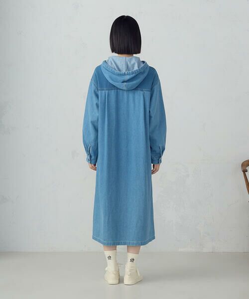 COMME CA ISM / コムサイズム ロング・マキシ丈ワンピース | デニムパーカーワンピース / セットアップ対応 | 詳細10