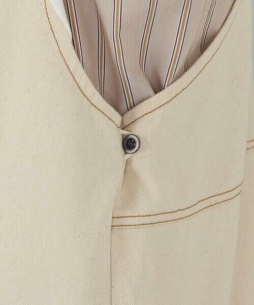 COMME CA ISM / コムサイズム サロペット・オールインワン | ヒッコリー/ツイル サロペット | 詳細6