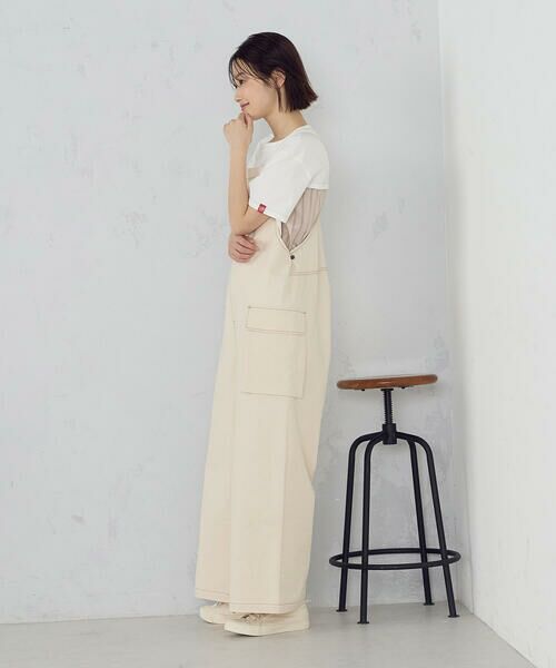 COMME CA ISM / コムサイズム サロペット・オールインワン | ヒッコリー/ツイル サロペット | 詳細2