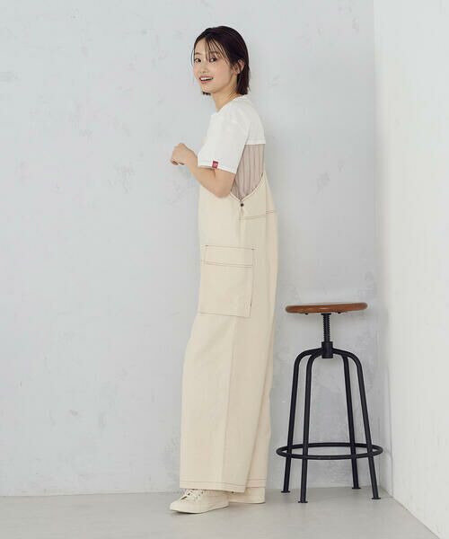 COMME CA ISM / コムサイズム サロペット・オールインワン | ヒッコリー/ツイル サロペット | 詳細3