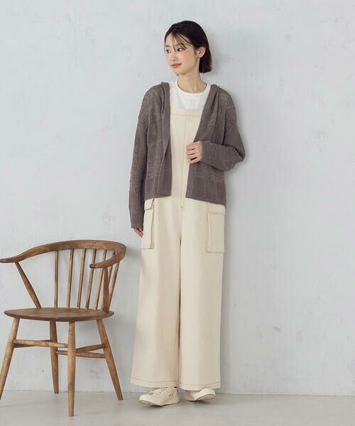 COMME CA ISM / コムサイズム サロペット・オールインワン | ヒッコリー/ツイル サロペット | 詳細4