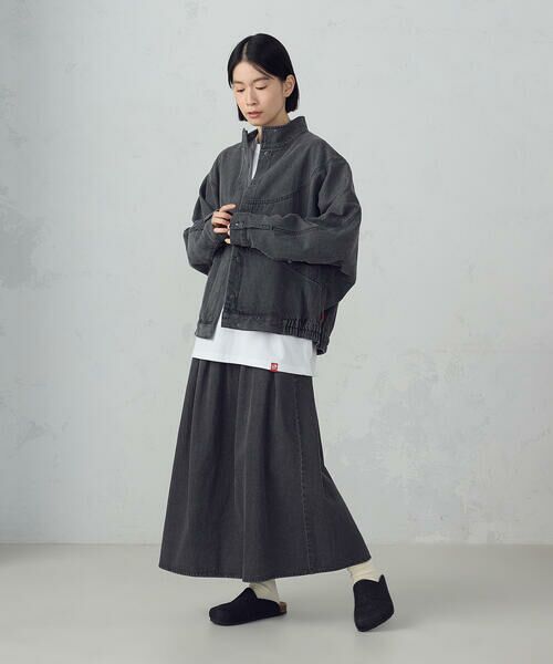 COMME CA ISM / コムサイズム デニムスカート | デニムタックフレアスカート / セットアップ対応 | 詳細2