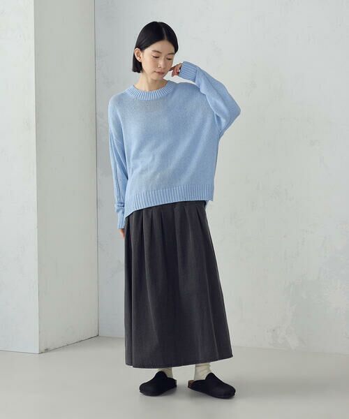 COMME CA ISM / コムサイズム デニムスカート | デニムタックフレアスカート / セットアップ対応 | 詳細3