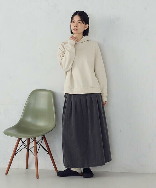 COMME CA ISM / コムサイズム デニムスカート | デニムタックフレアスカート / セットアップ対応 | 詳細4