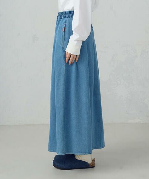 COMME CA ISM / コムサイズム デニムスカート | デニムタックフレアスカート / セットアップ対応 | 詳細12