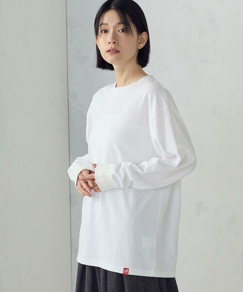 COMME CA ISM / コムサイズム カットソー | ヨーク切替えロングＴシャツ | 詳細2