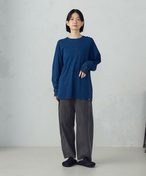 COMME CA ISM / コムサイズム カットソー | ヨーク切替えロングＴシャツ | 詳細4