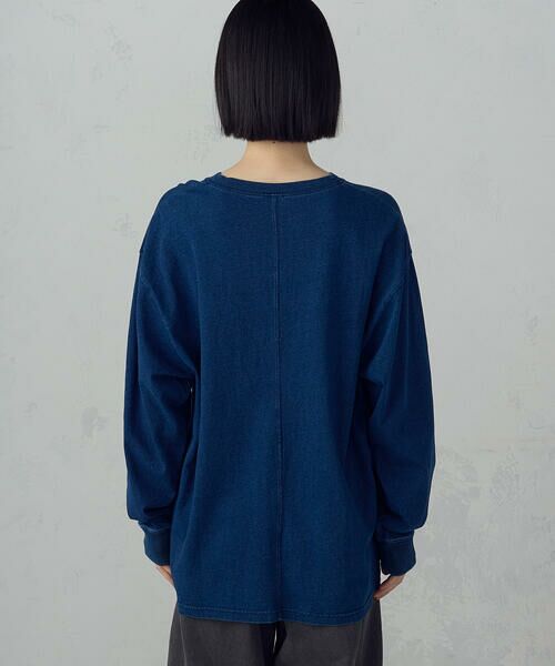 COMME CA ISM / コムサイズム カットソー | ヨーク切替えロングＴシャツ | 詳細9