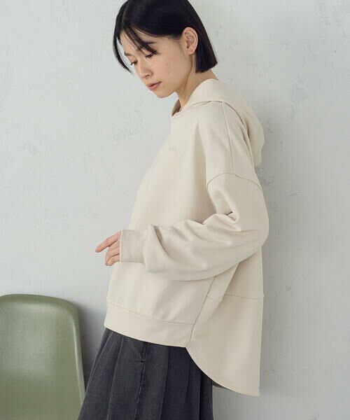 COMME CA ISM / コムサイズム パーカー | 裏毛フーディパーカ（アイボリー）
