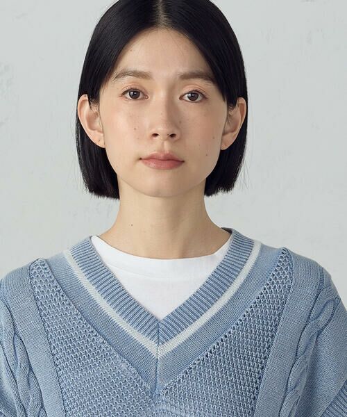 COMME CA ISM / コムサイズム ベスト | デニム調ニットベスト | 詳細12