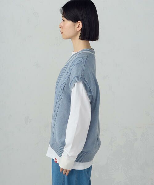 COMME CA ISM / コムサイズム ベスト | デニム調ニットベスト | 詳細10