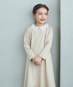 COMME CA ISM / コムサイズム ロング・マキシ丈ワンピース | レース襟付きワンピース(100-130cm)