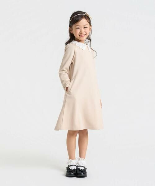 COMME CA ISM / コムサイズム ロング・マキシ丈ワンピース | レース襟付きワンピース(100-130cm) | 詳細2